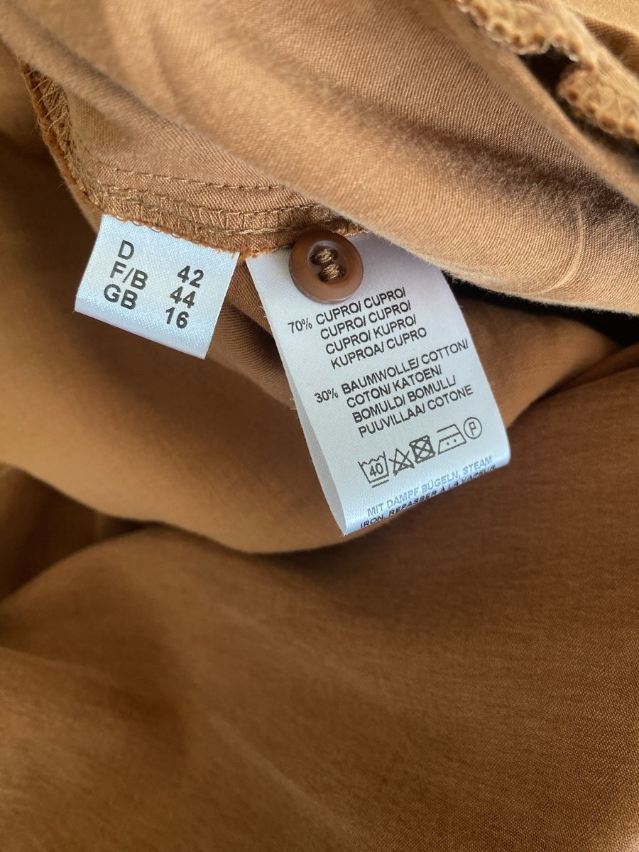 Peter Hahn Camicette: Peter Hahn Damenbluse / Hemdblusenkleid Gr. 42 – Usato da Jona venduto da Flamingoo 4