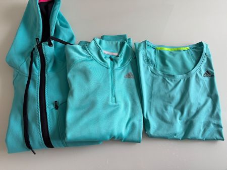 ATMUNKSAKTIVE  Laufjacke-Set in türkis 3 stück