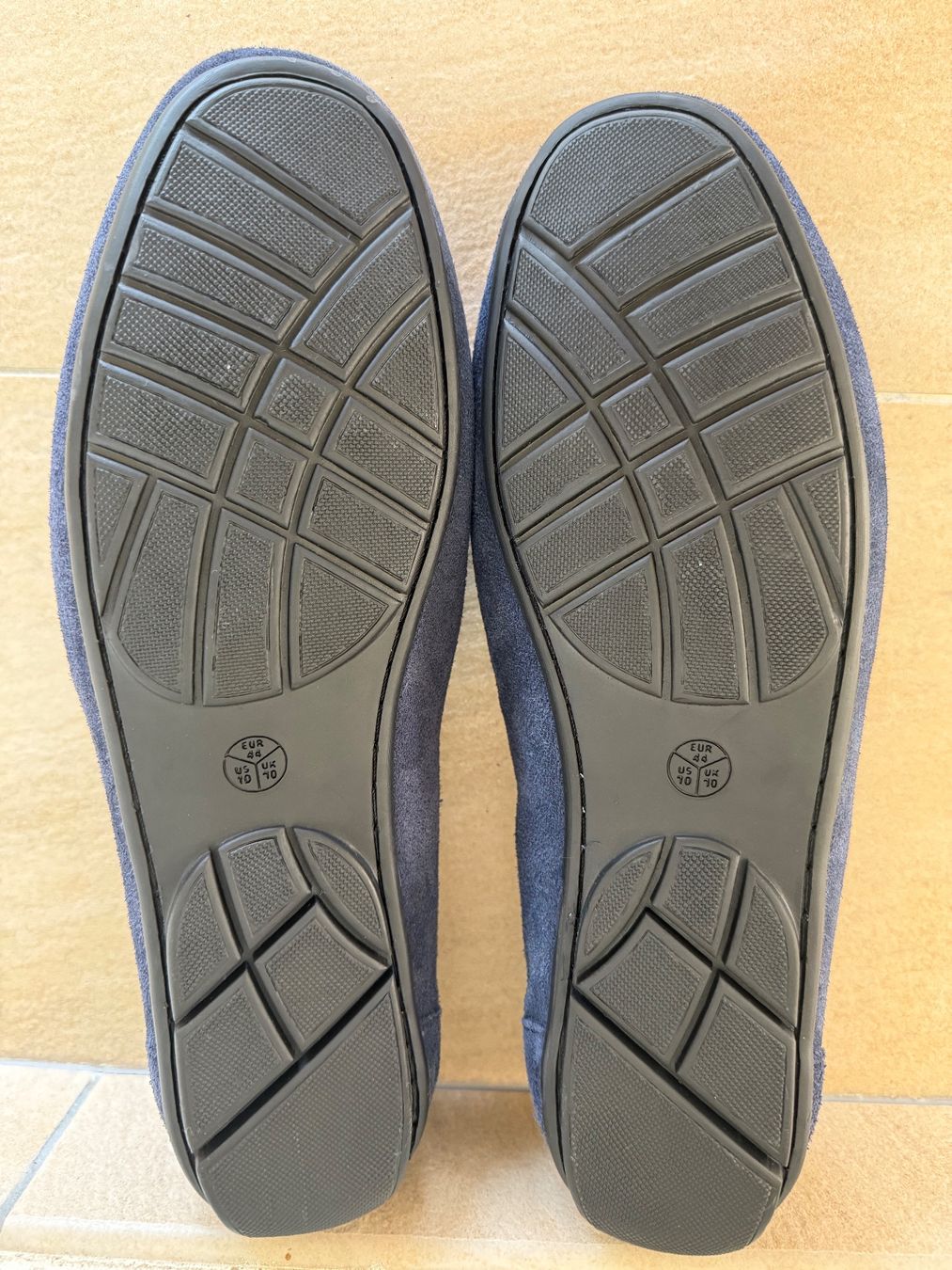 Herrenschuhe: Mocassins en daim bleu, p. 46 – Neu (gemäss Beschreibung) aus St-Gingolph von GoldenKeys 5