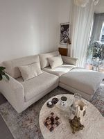 Neuwertiges Ecksofa von Sofacompany Douglas  Bouclé Cream