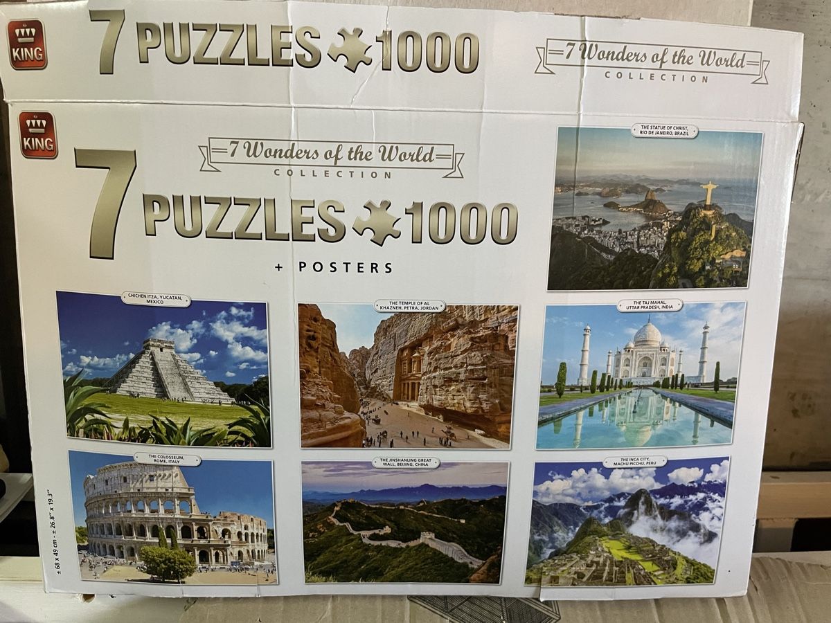 Puzzles: 7 Puzzles Weltwunder  – Gebraucht aus Wattwil von Weinachtsmann