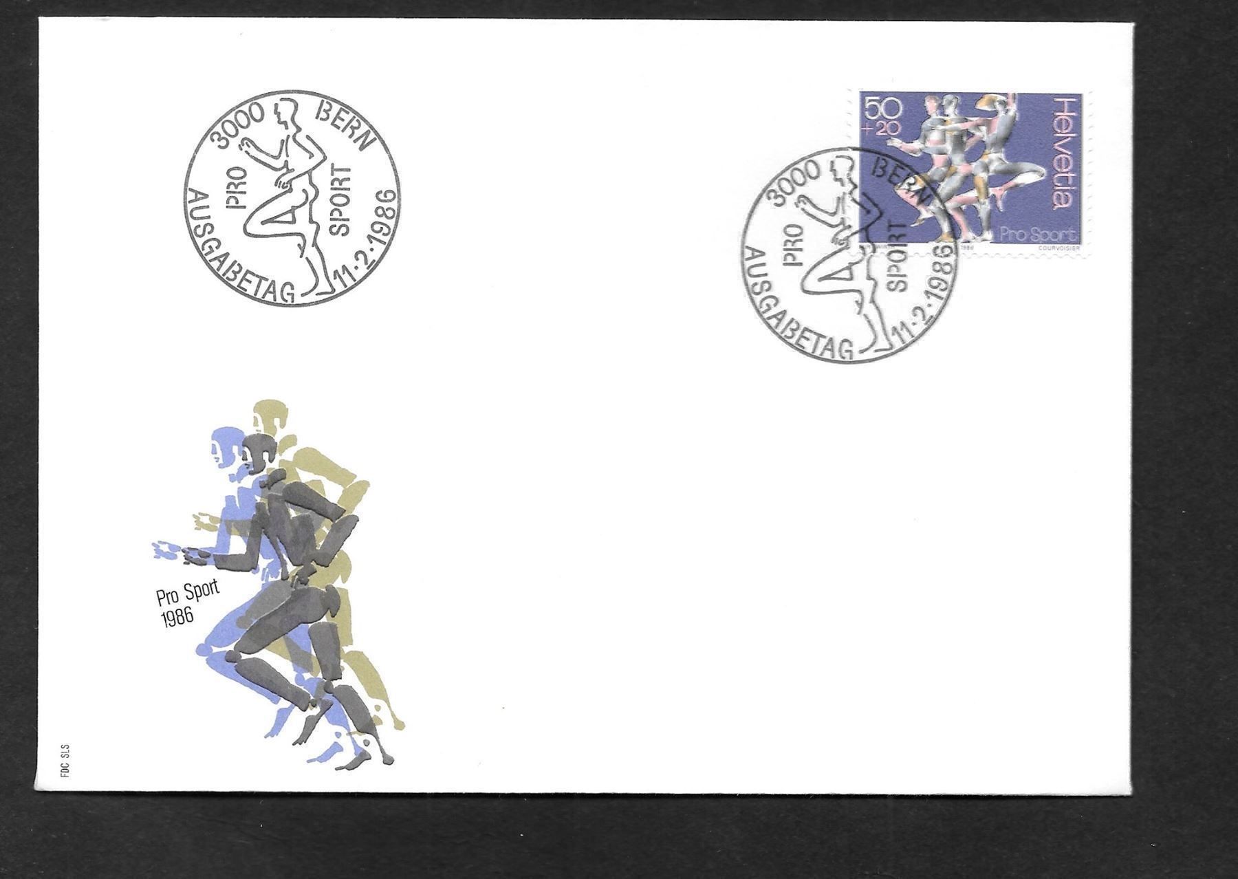Tutti i francobolli: FDC W65 Pro Sport ET Bern 11.2.1986 – Nuovo (secondo la descrizione) da Olten venduto da clotaldi