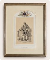 Gravure ancienne – Portrait historique du Comte de Suffren