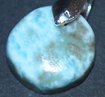 Anhänger L-4232 – Larimar Cabochon 15X15mm