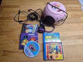 Lexibook CD-Player Disney pink gebraucht mit  CD's RCD102DP
