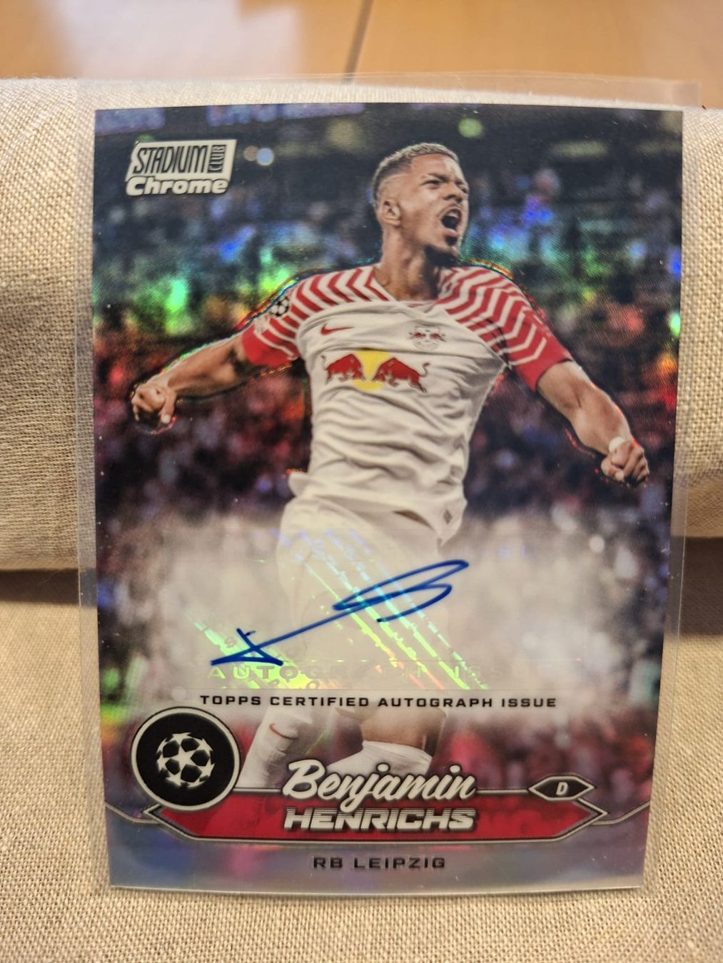 Topps Sammelbilder & Trading cards: Topps UCC Chrome Stadium 2023/24 Benjamin Heinrichs Auto – Gebraucht aus Stallikon von Pamircors