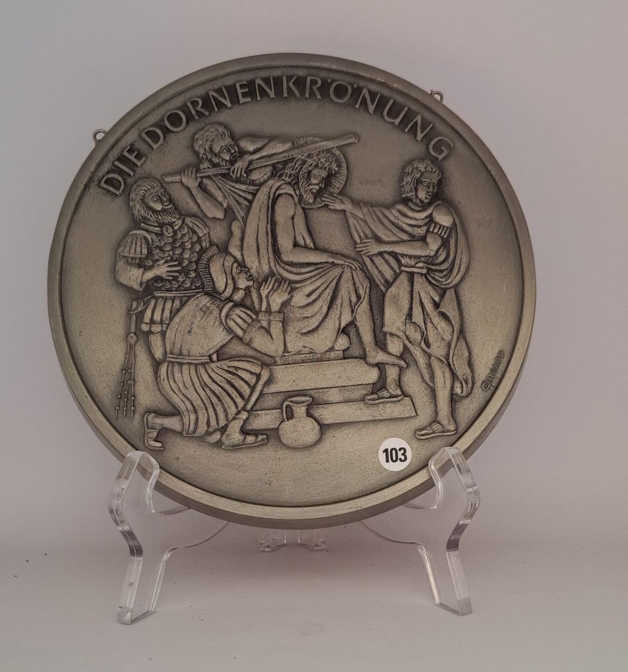 Piatti: Zinn-Reliefs "Neues Testament" 8 herrliche Teller – Nuovo (secondo la descrizione) da Sta. Maria V. M. venduto da saira2017 3