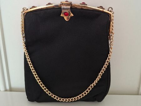 Sac de soirée vintage style années 50–60
