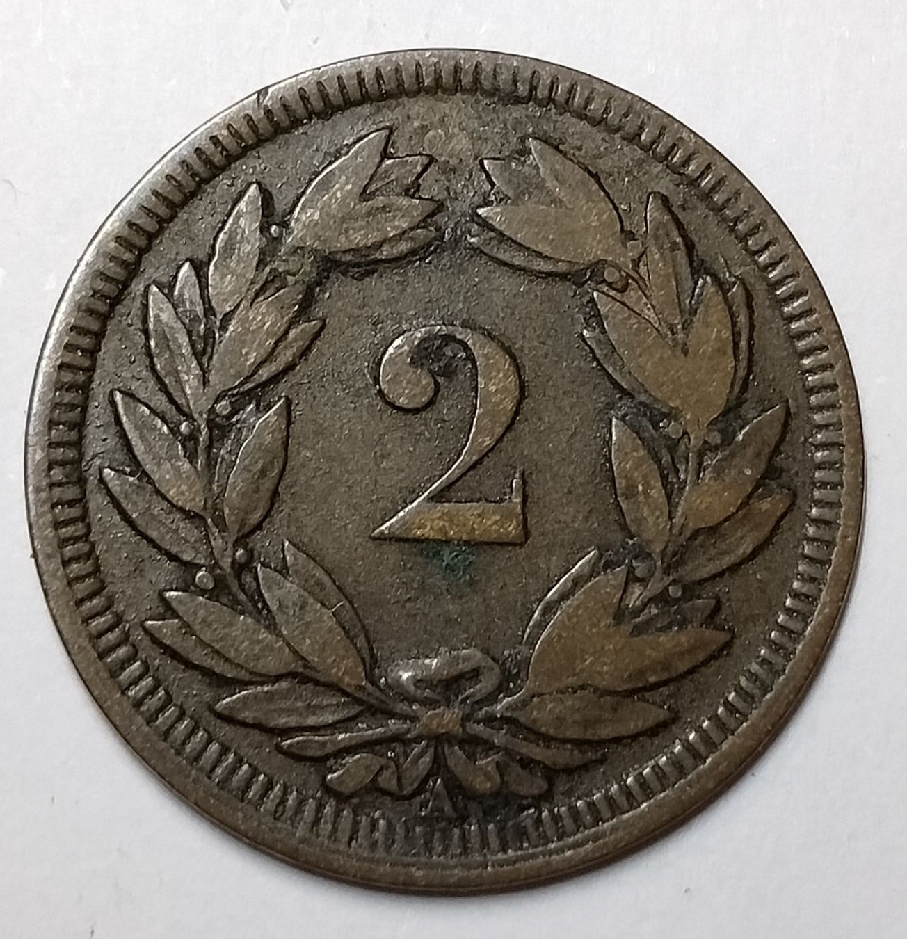 Tutti le monete: 2 Rappen Münze von 1851 – Usato da Zofingen venduto da sterazo