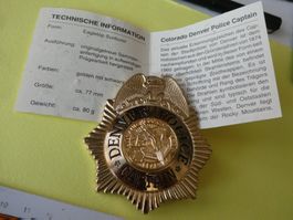 USA, Colorado Denver Police Captain     Replika