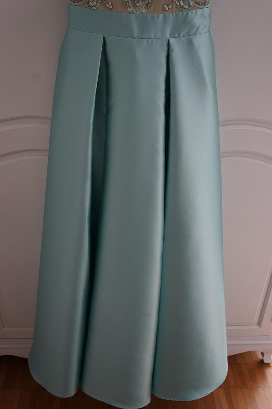 Kleider: Festliches Kleid mit Satin, hellblau, 38 – Neu (gemäss Beschreibung) aus Wangen ZH von Benihas 3