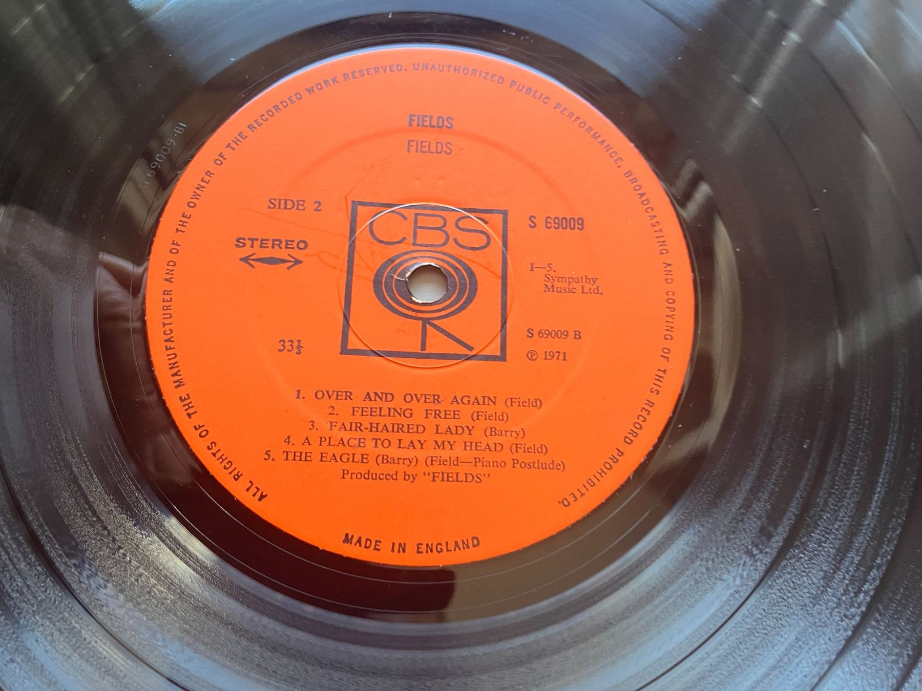 Dischi in vinile: Fields – Usato da Aarwangen venduto da Jukebox3 8