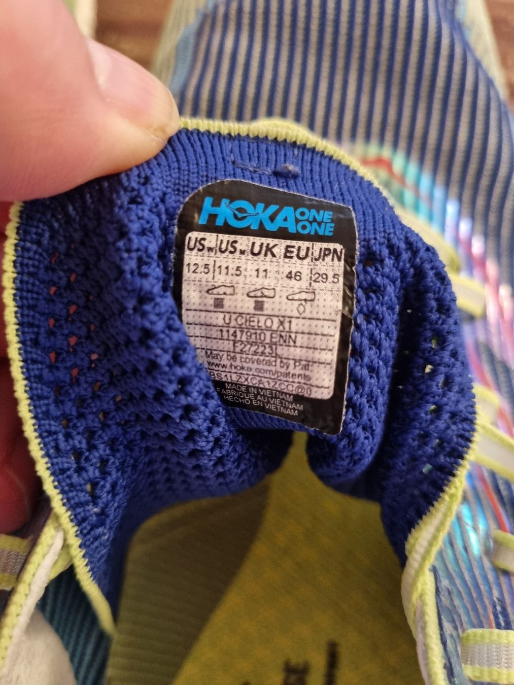 Hoka One One Scarpe da uomo: Hoka cielo x1, 46 – Usato da Bernex venduto da couscous03 4