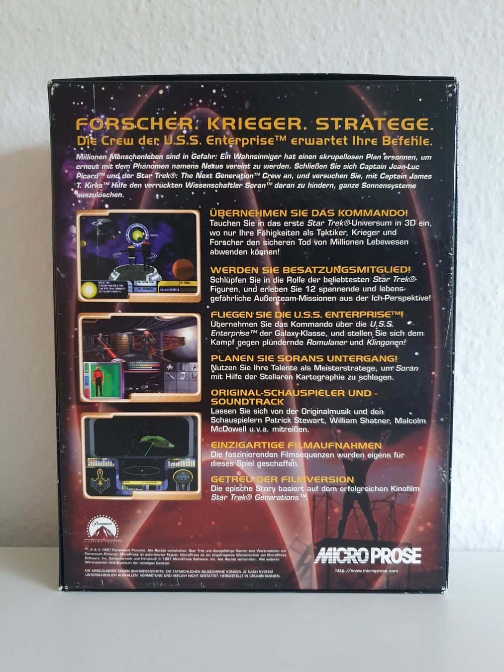 Spiele: PC Game Star Trek Generations (1997) Big Box – Gebraucht aus Greifensee von perfectioN88 2