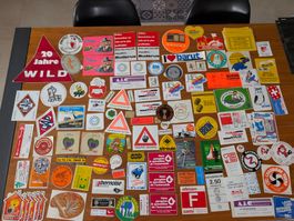 Divers autocollants vintage