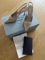 Prada Slingpumps Leder Beige Grösse 35 36