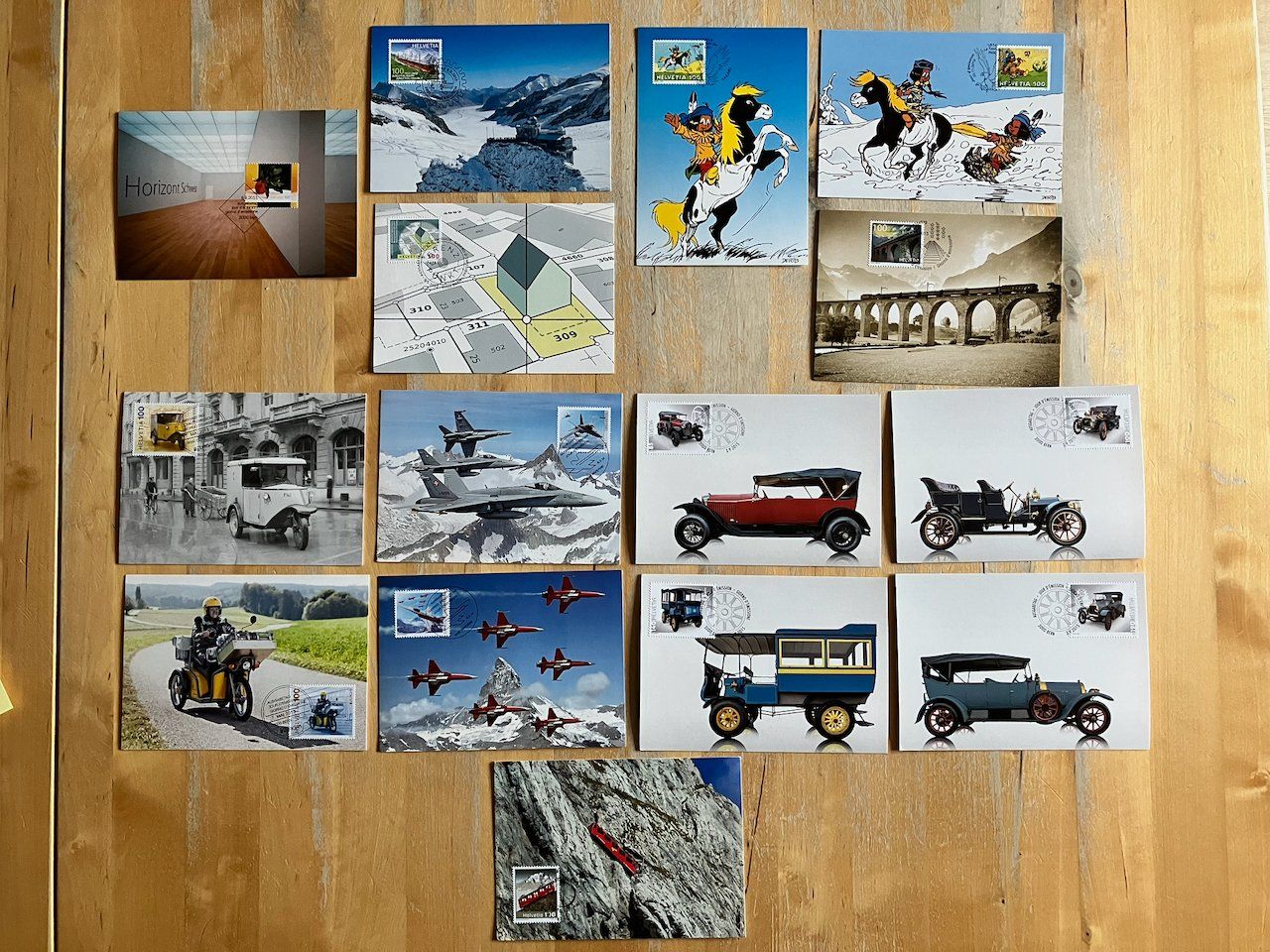 Tutti i francobolli: Lot Maximumkarten Schweiz 2011-15 – Usato da Nesslau venduto da andi_hon