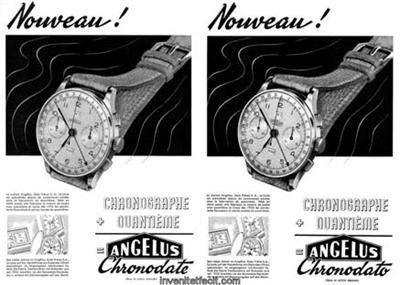 Angelus Orologi: ANGELUS  CHRONO DATA  Big Size der 50er – Usato da Rodersdorf venduto da luculus46 9