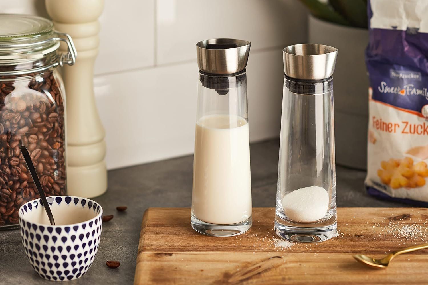 Zuccheriere: BLOMUS Zucker und Sahne-Set MACCHIATO – Nuovo (secondo la descrizione) da Kägiswil venduto da nick333