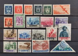 San Marino Briefmarken, schönes Los mit 21 Stk., 1945 - 1952