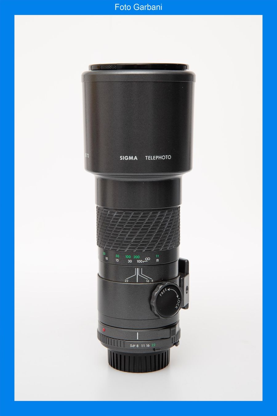 Sigma Obiettivi: Sigma telephoto 400mm f5.6 multi-coated – Usato da Muralto venduto da FotoGarbani