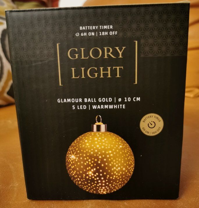 Tutte le decorazioni: Glory Light LED Kugel gold 10 cm – Nuovo (secondo la descrizione) da Dänikon ZH venduto da Beldiwuffi 1