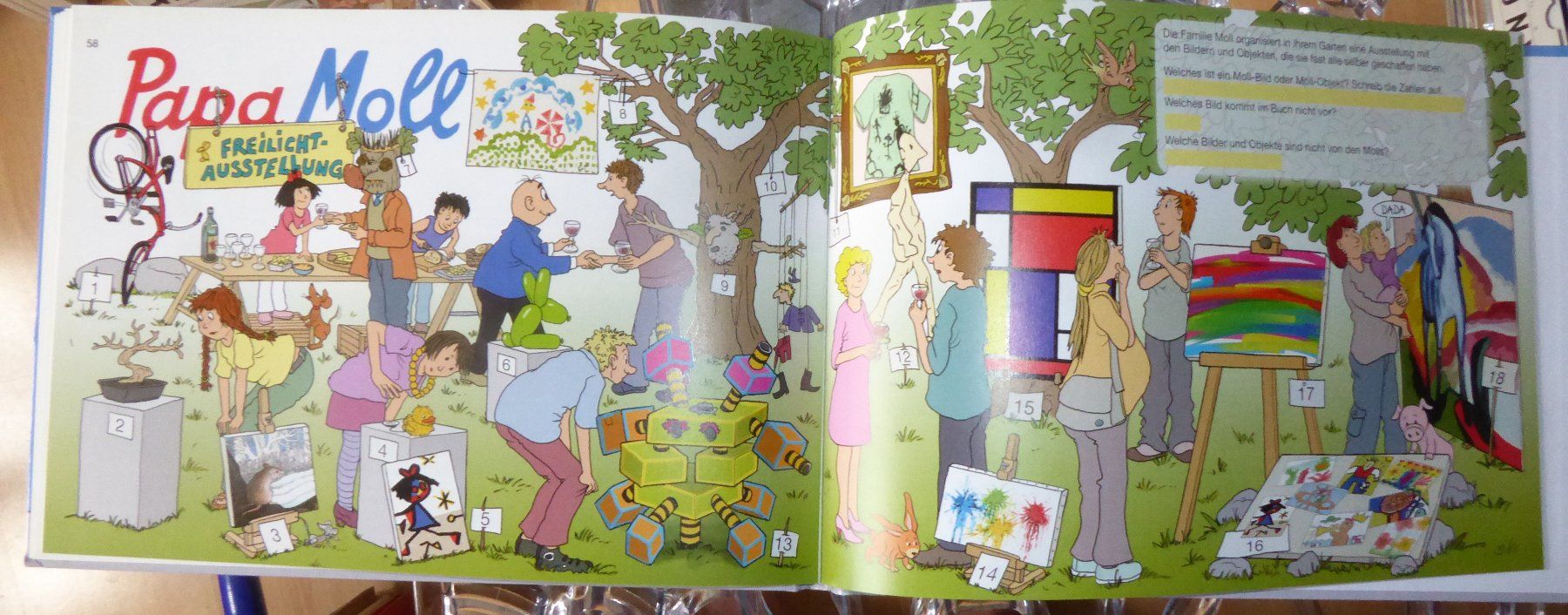 Fumetti: Papa Moll Band 19 entdeckt die Kunst – Usato da Gossau SG venduto da tenerife11 9