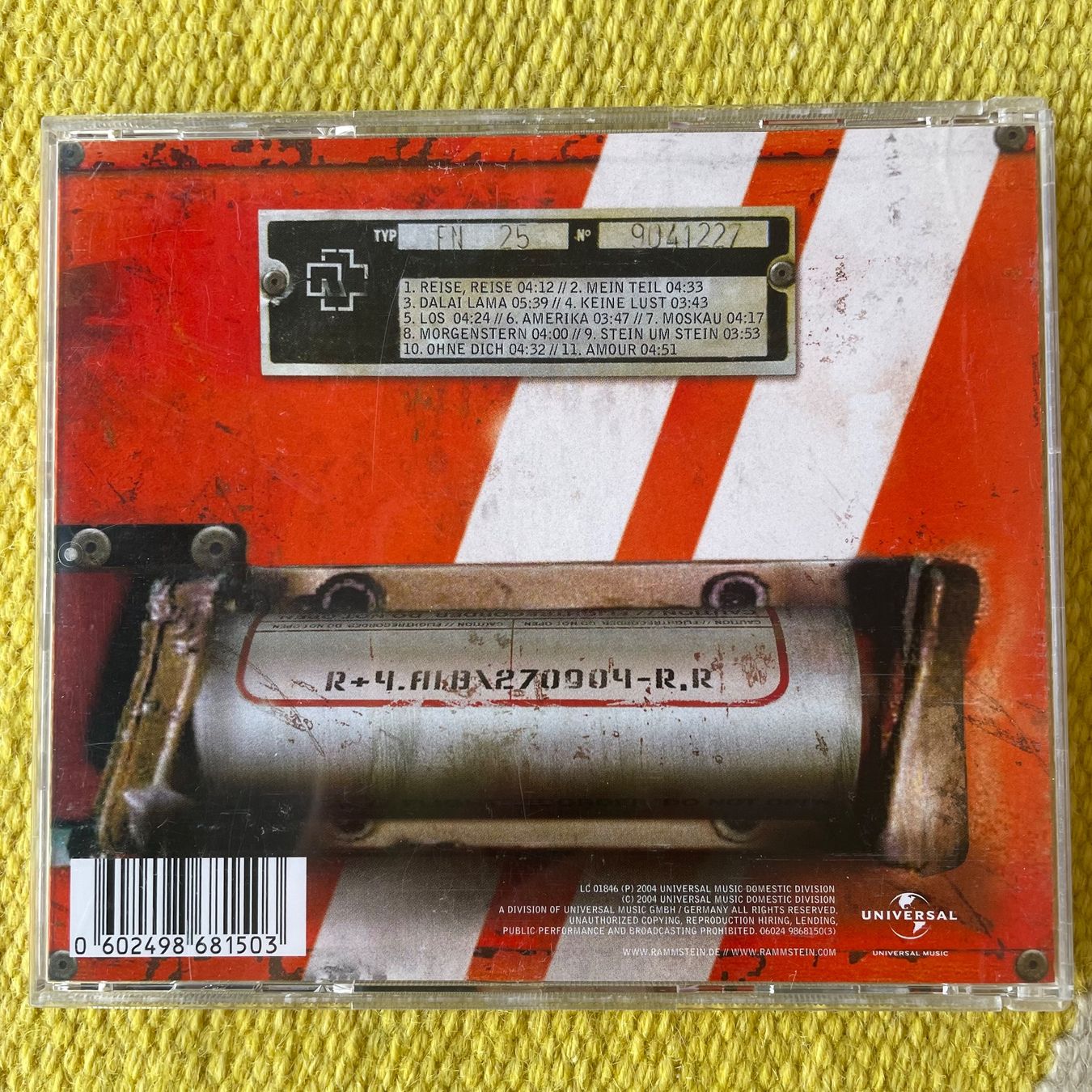 CD: RAMMSTEIN-REISE, REISE – Usato da Rorschacherberg venduto da CD-Roli 1