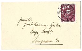 1949 Mini-Brief mit Pro Juventute mit Vollstempel Schüpbach