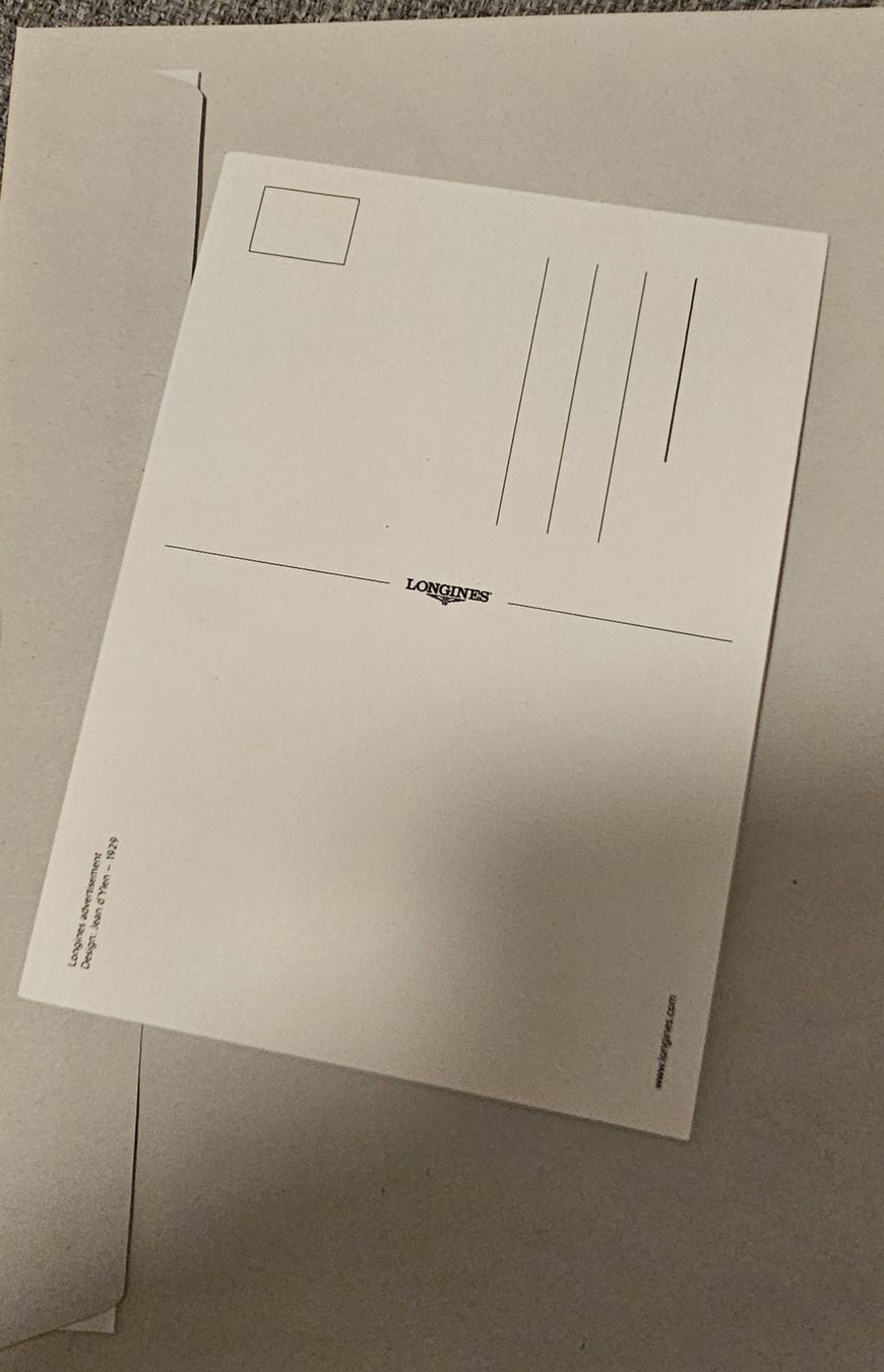 Ansichtskarten: LONGINES Carte postale 14.9cm × 10.5cm – Neu (gemäss Beschreibung) aus Genève von Fresko01 1
