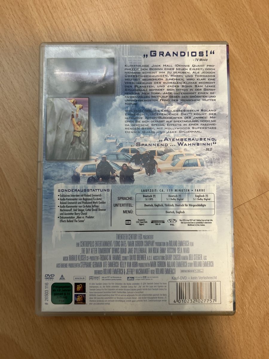 Tutti i DVDs: DVD The Day after Tomorrow – Usato da Kreuzlingen venduto da jamie45 1