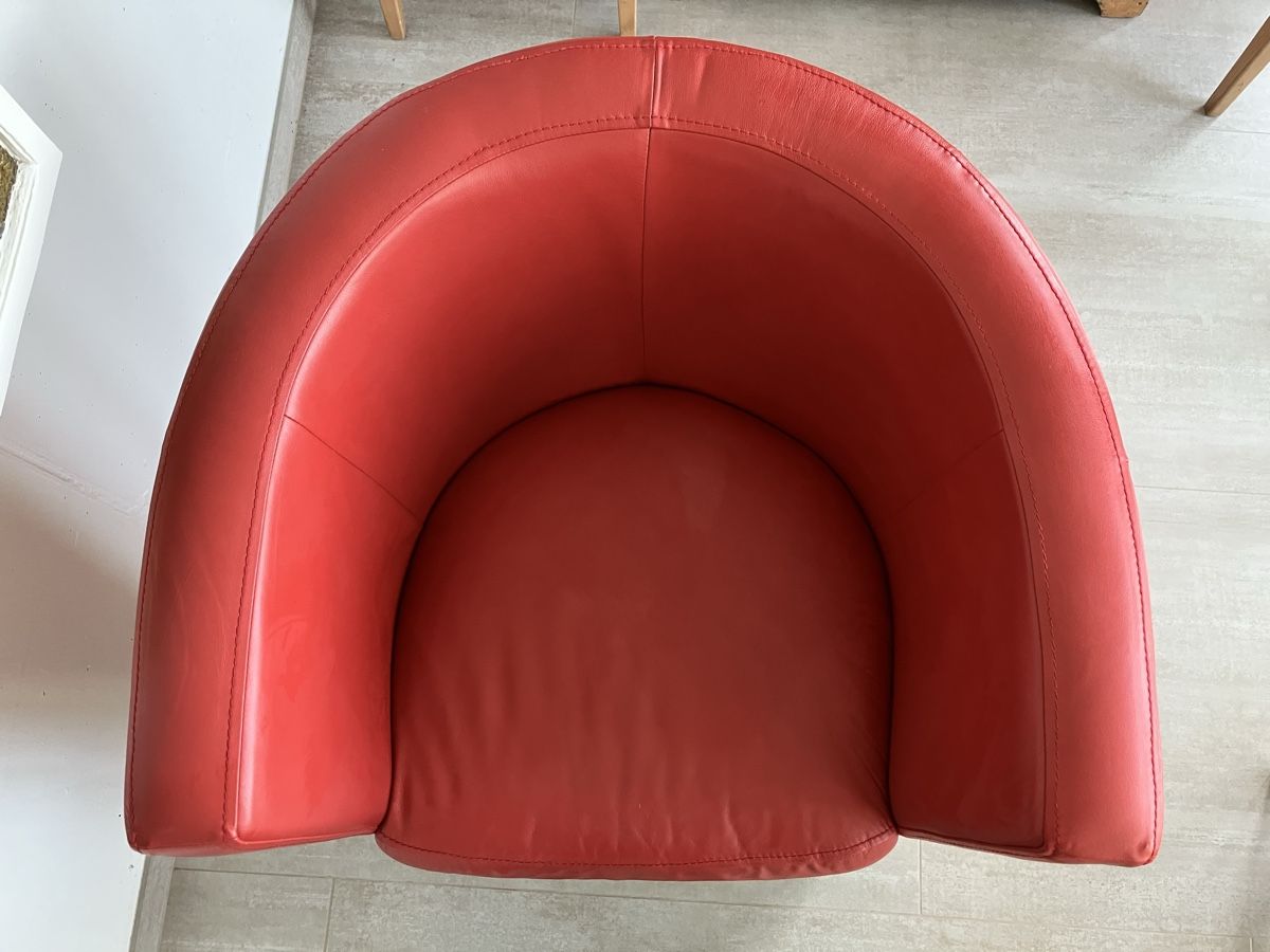 Poltrone: Leder-Sessel rot – Usato da Möriken AG venduto da nagross 4