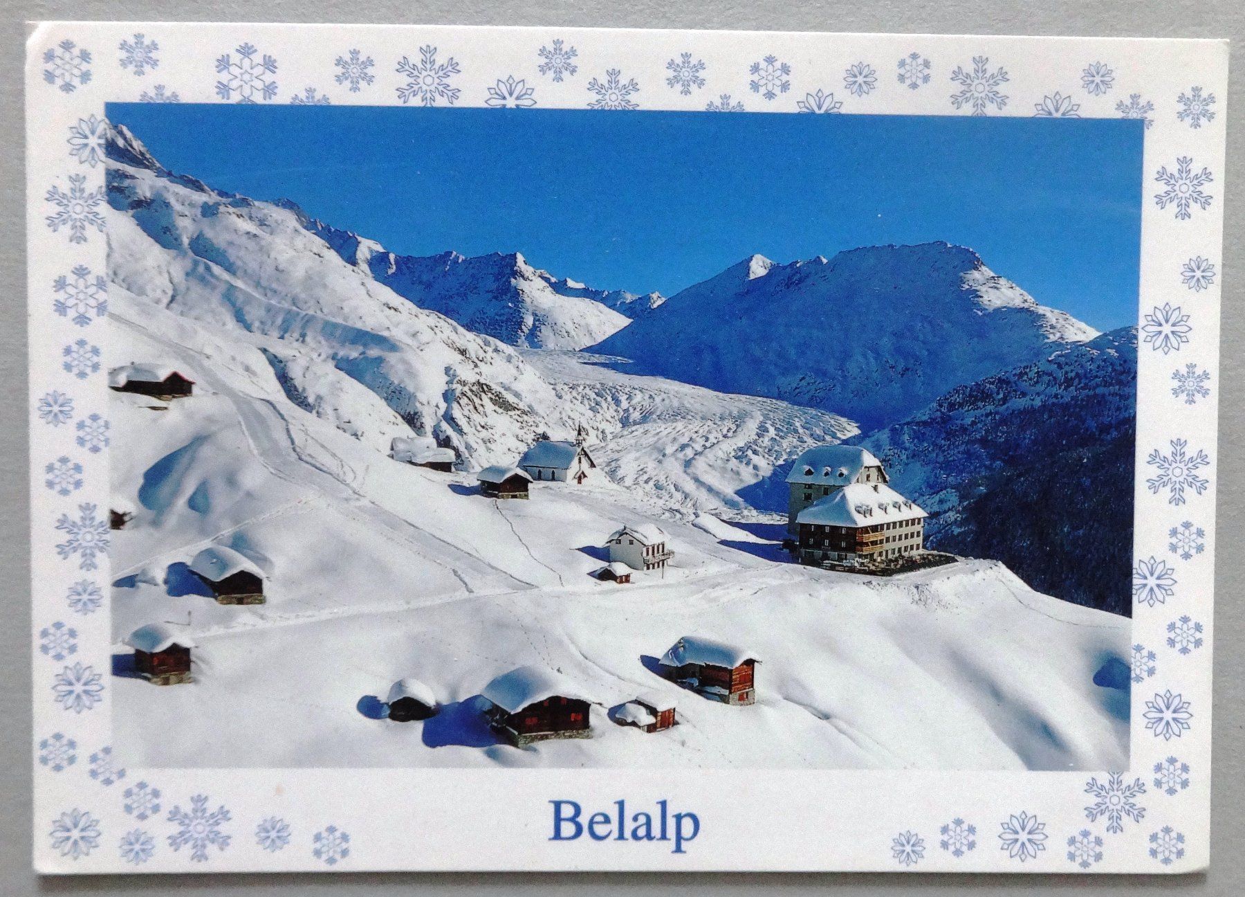 Ansichtskarten: Belalp ob Blatten-Naters, Gr. Aletschgletscher – Gebraucht aus Fétigny von Billy2miny