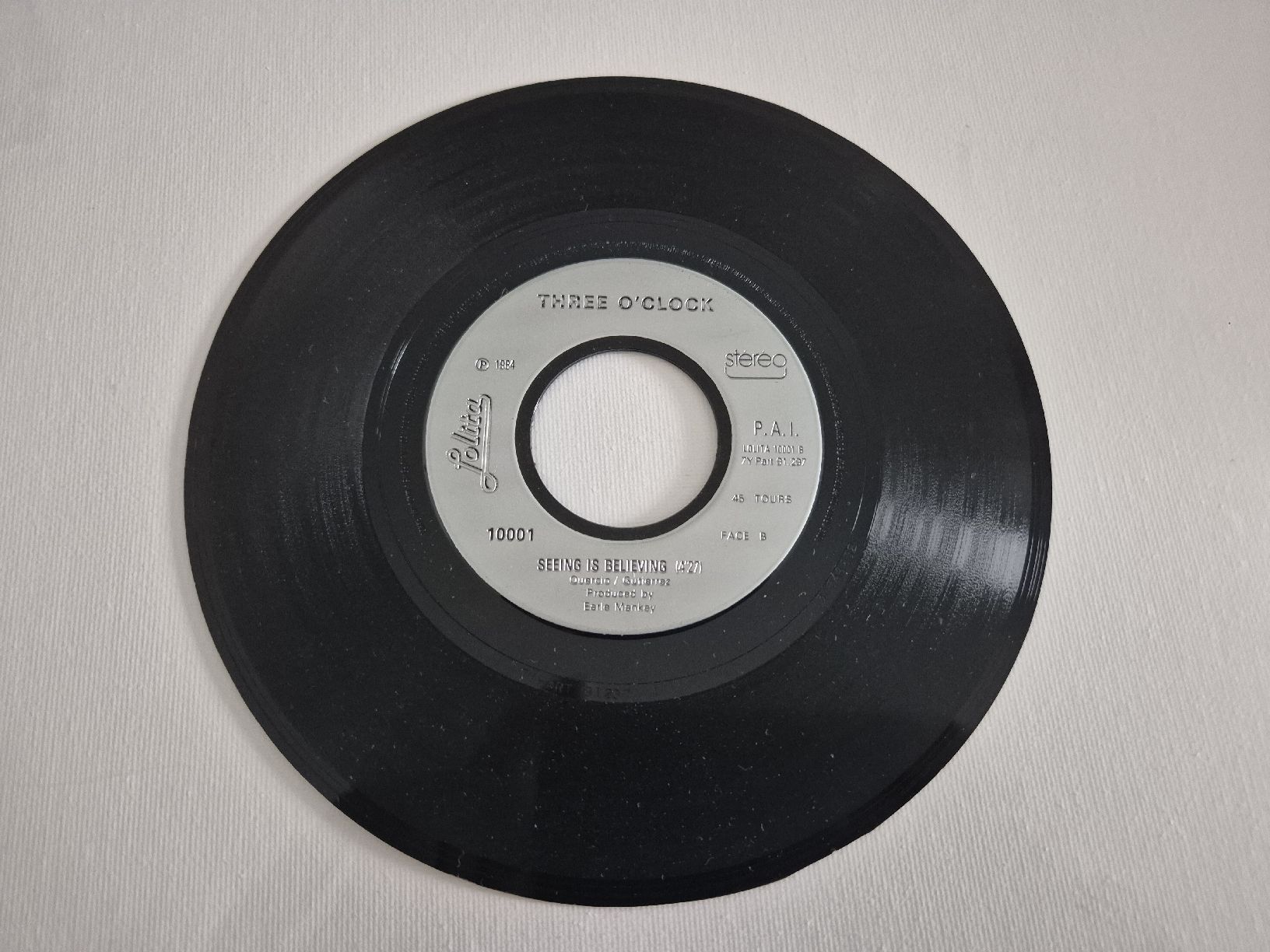 Dischi in vinile: The Three O'Clock - Jet Fighter - Single 7 – Usato da Uster venduto da newwave0 3