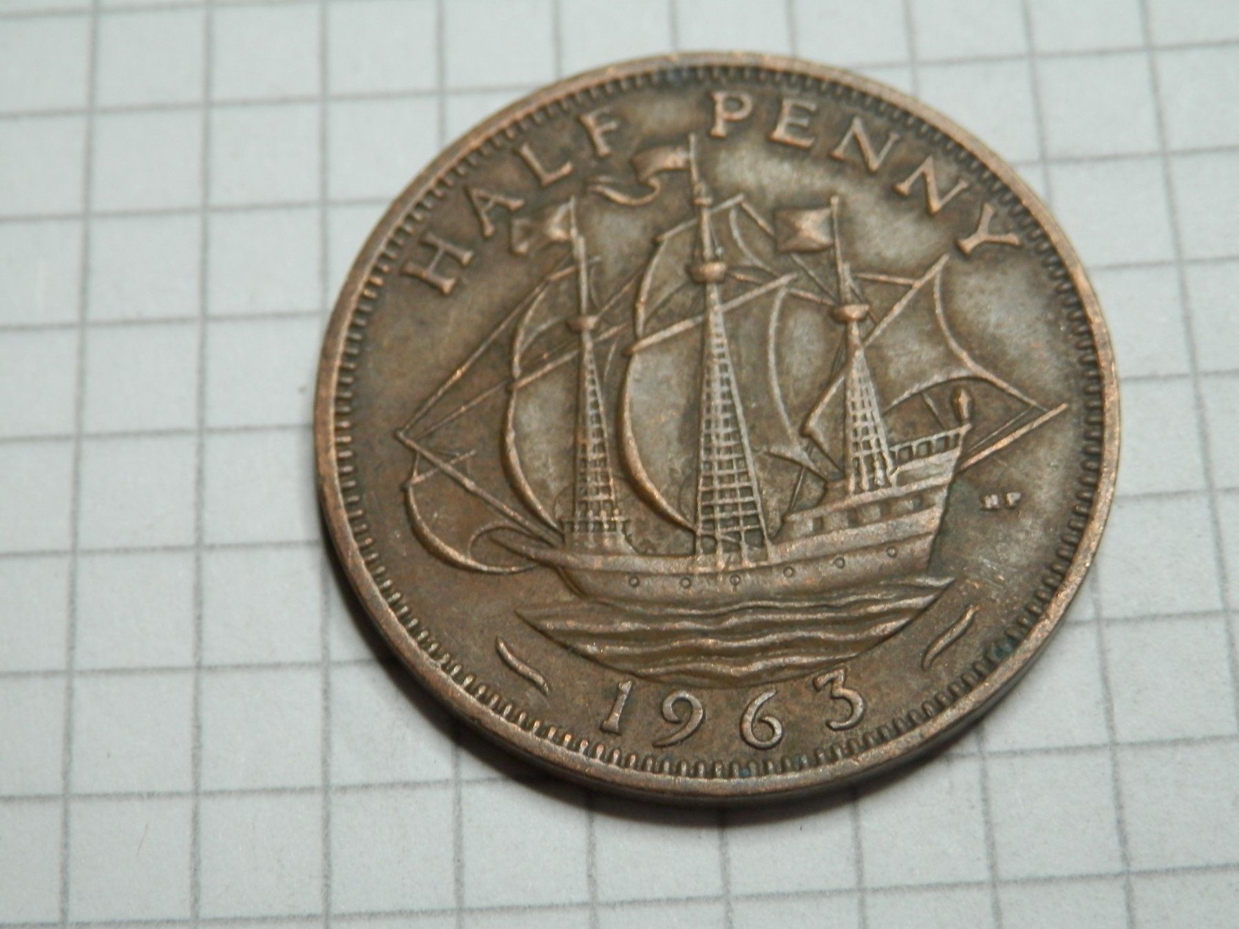 Alle Münzen: Großbritannien ½ Penny, 1963 – Gebraucht aus Weiach von weiach81 1
