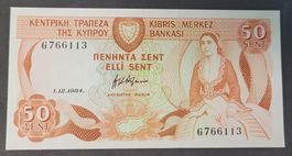 50 SENT / ZYPERN/CYPRUS 1984 (BANKFRISCH)