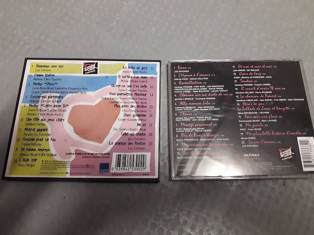 CD: Compilations des resto du coeur – Usato da Granges VS venduto da bon_wws6 1