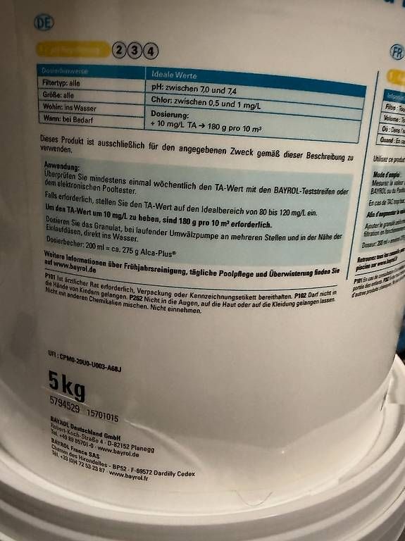 Piscine: ph-Plus für Pool – Usato da Kiesen venduto da Trusty 1