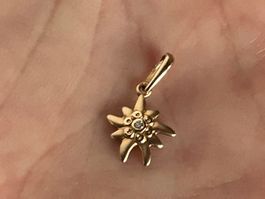 Anhänger Edelweiss 18 K gold