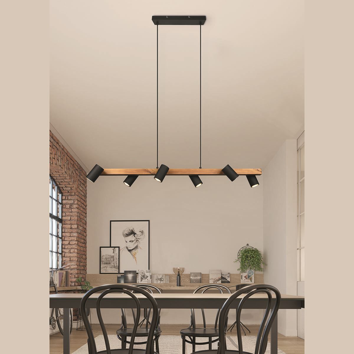Lampadari & plafoniere: Pendelleuchte, Holz, Schwarz, Braun – Nuovo (secondo la descrizione) da Kreuzlingen venduto da Smart-Light 1