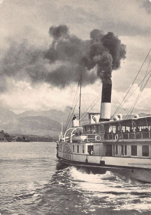 Cartoline postali: Lac Léman, DS VEVEY, REPRO – Usato da Frauenfeld venduto da POML