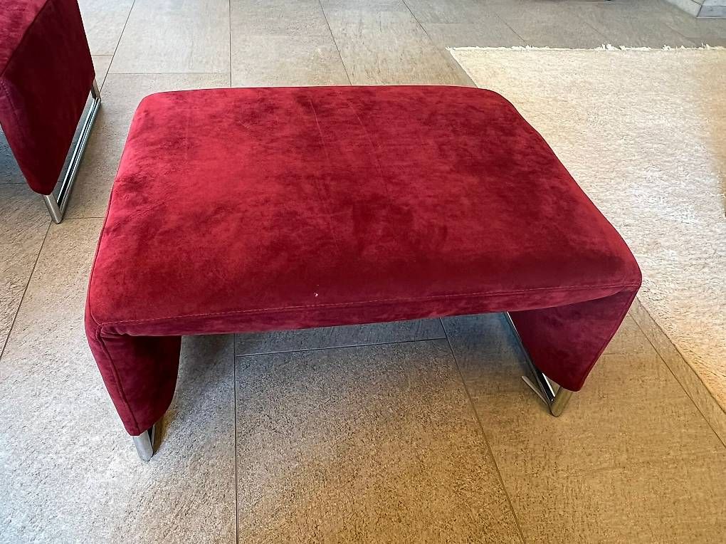 Divani: Moderne Designer-Polstergruppe in Dunkelrot – Usato da Unterstammheim venduto da Leonidas92 2