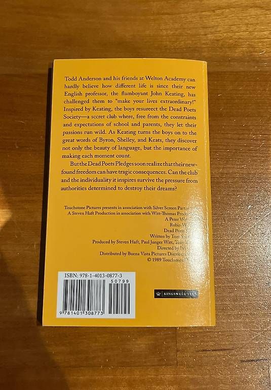 Bücher: Dead Poets Society – Gebraucht aus Wimmis von nik_7vm7 1