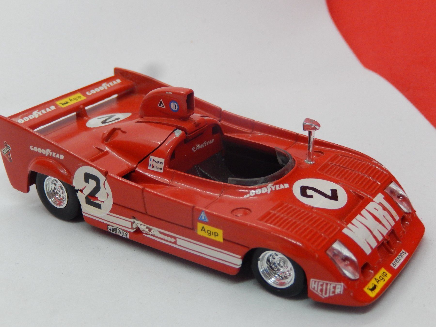 Alfa Romeo Modellini d'auto: Alfa Romeo 33TT2 -rot - solido 1976 -top – Usato da Reiden venduto da Aston2