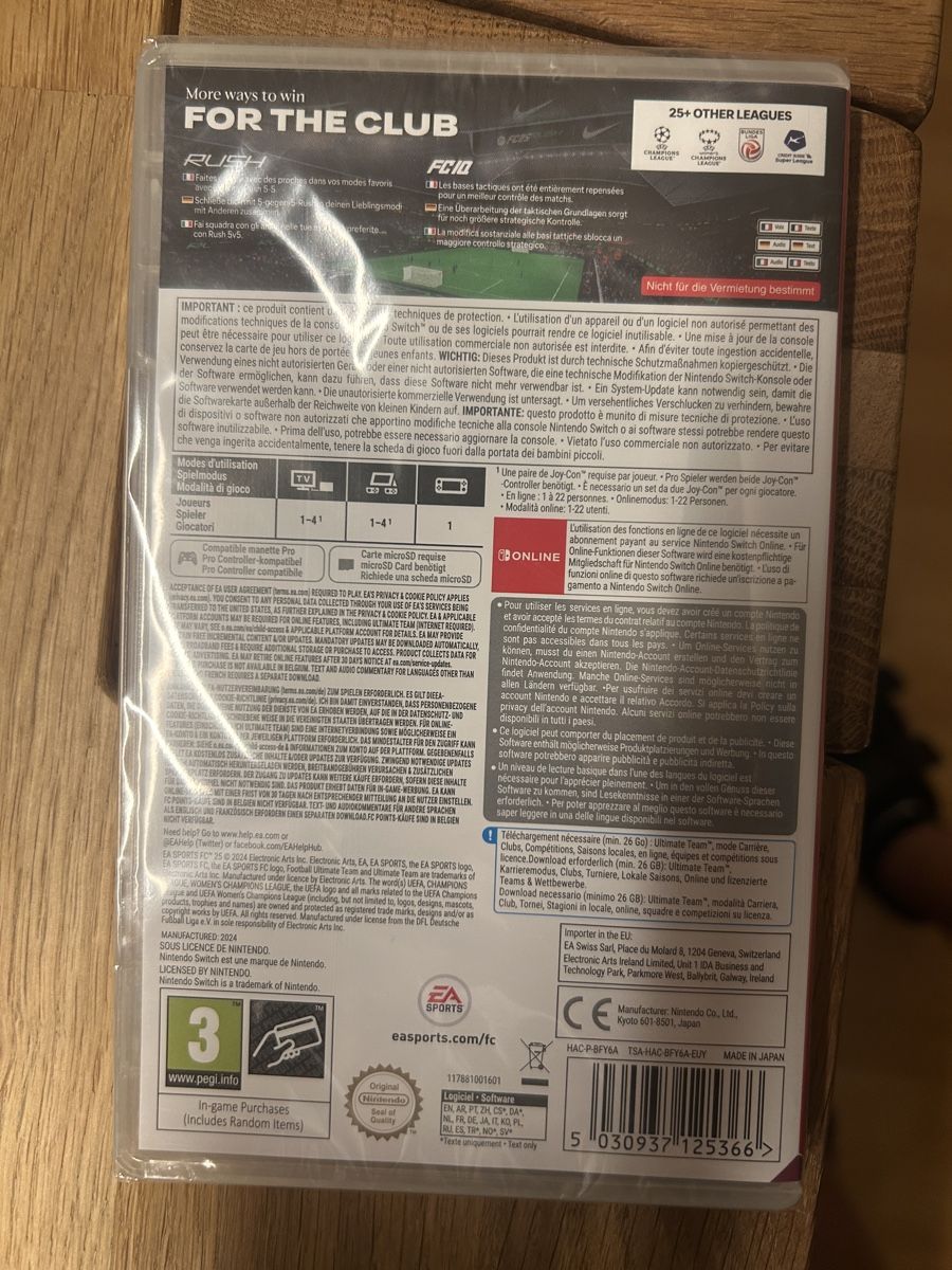 Nintendo Giochi: FIFA FC25 Nintendo Switch unverpackt – Nuovo e nell'imballaggio originale da Therwil venduto da boj_luk_99er 1
