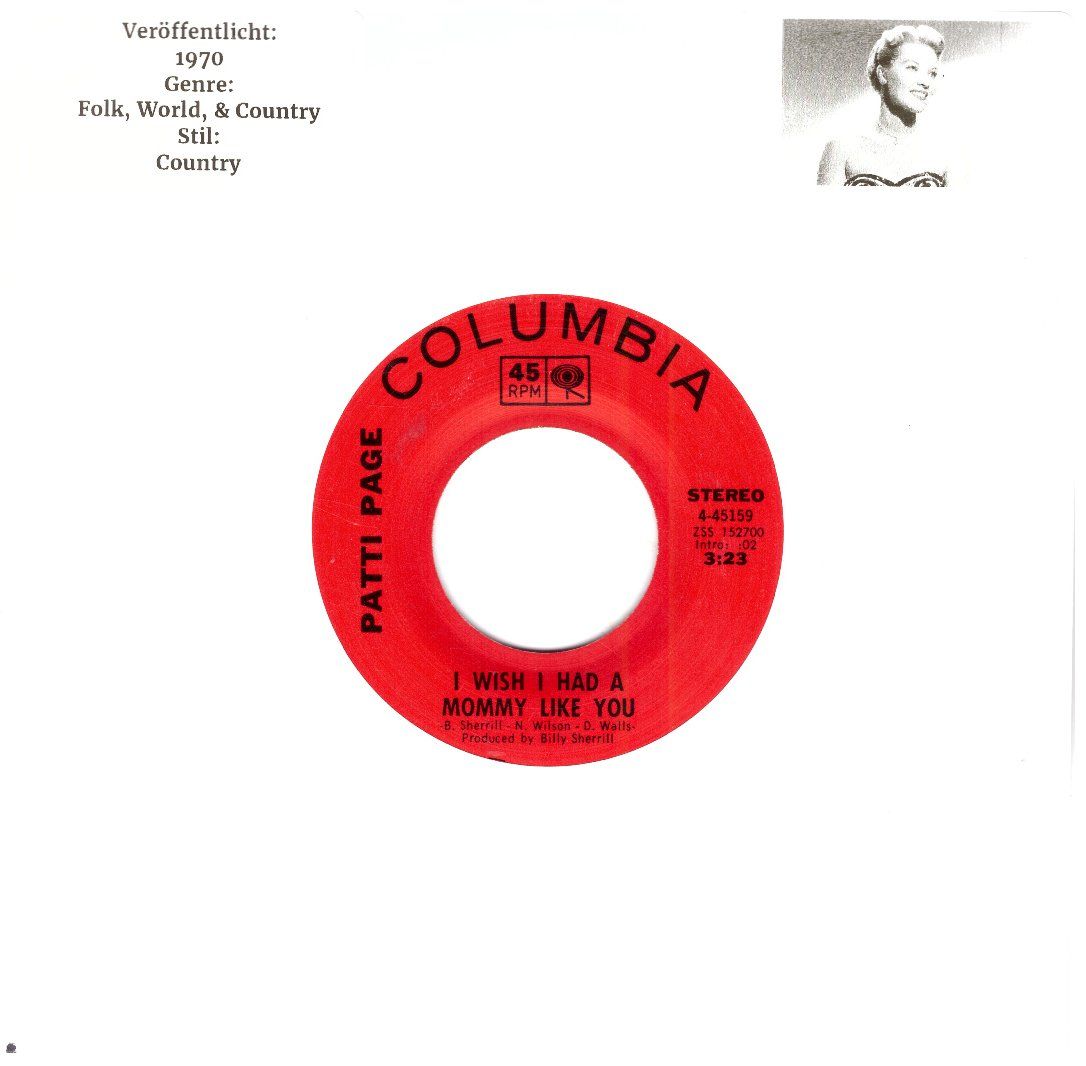 Dischi in vinile: PATTI PAGE – Usato da Bassersdorf venduto da house-of-vinyl