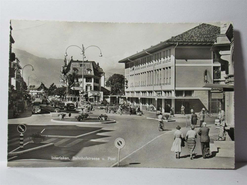 AK Interlaken Post Hotel Krebs 1958 Kaufen auf Ricardo