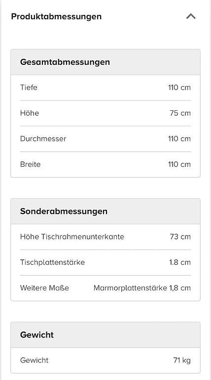Tavoli: Esstisch rund (Marmor) – Usato da Zürich venduto da nin_hb6n 3