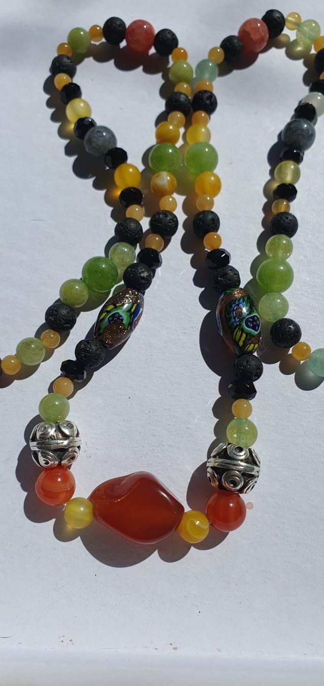 Catenine: Kette aus Murano und Edelstein mix – Nuovo (secondo la descrizione) da Benglen venduto da Meercat3 2