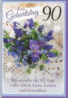Geburtstagskarte zum 90sten